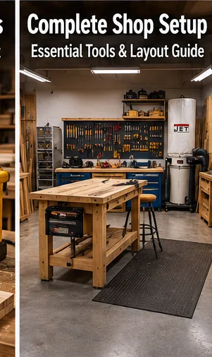 Complete Small Woodshop Machine Setup: What to Buy First, Second and Last editorial woodworking guide image